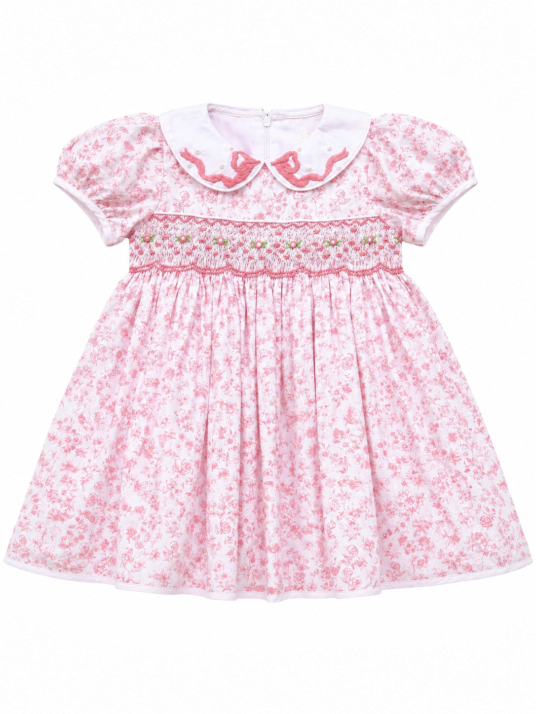 ALICE FLORAL HAND-SMOCKED DRESS