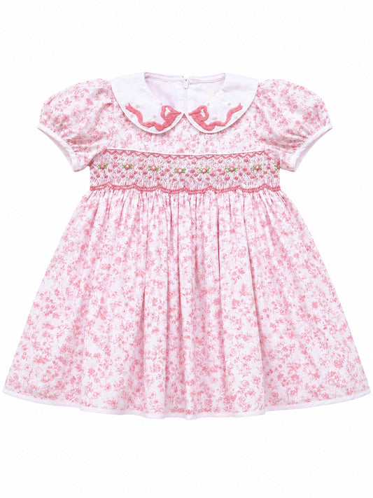 ALICE FLORAL HAND-SMOCKED DRESS