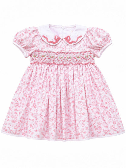 ALICE FLORAL HAND-SMOCKED DRESS