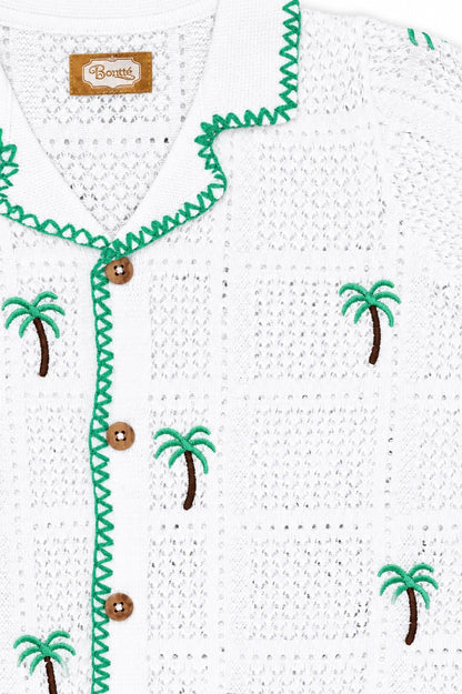 CAPRI PALM CROCHET SHIRT